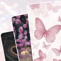 Aesthetic Pink Black Wallpaper